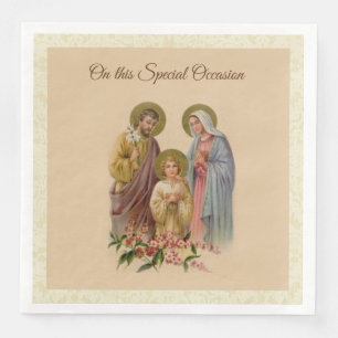Serviette En Papier Catholique saint saint de Jésus Mary St Joseph de