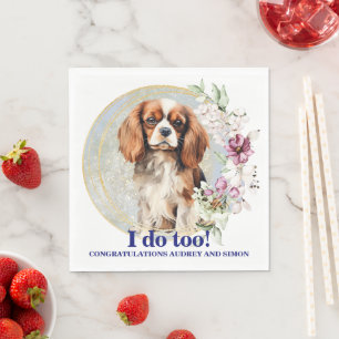 Serviette En Papier Cavalier King Charles Spaniel je le fais aussi mar