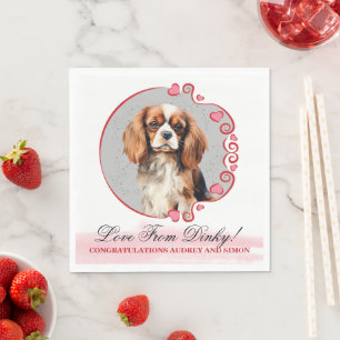 Serviette En Papier Cavalier King Charles Spaniel Mariage Napkins