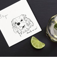 cavalier roi Charles Cocktail mariage serviettes