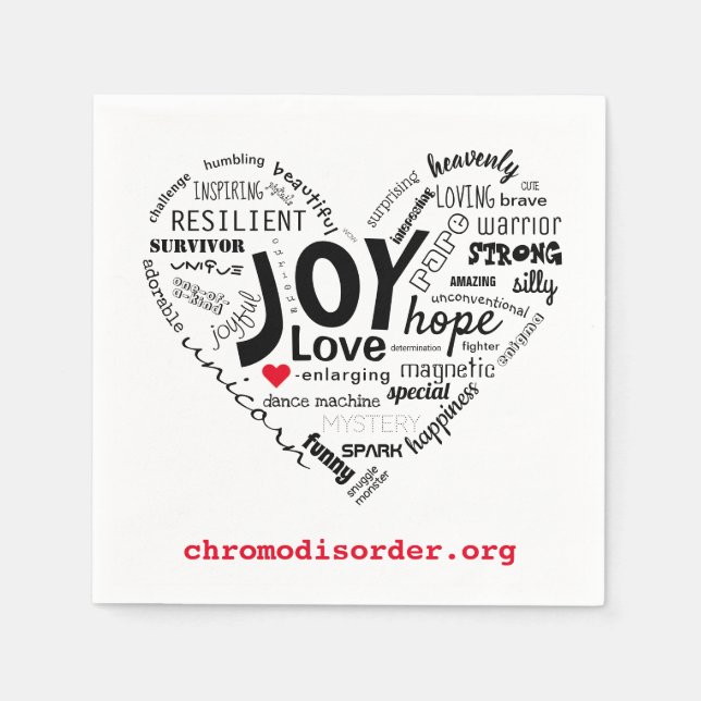 Serviette En Papier CDO Heart Napkin (Devant)