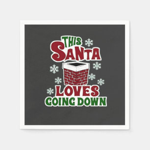 Serviette En Papier Ce Père Noël Aime Défiler Noël Noël Noël Mauvais N