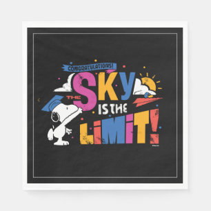 Serviette En Papier Cécénoisettes Snoopy Le ciel est la limite Diplômé