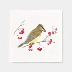 Serviette En Papier Cèdre cirage d'oiseaux