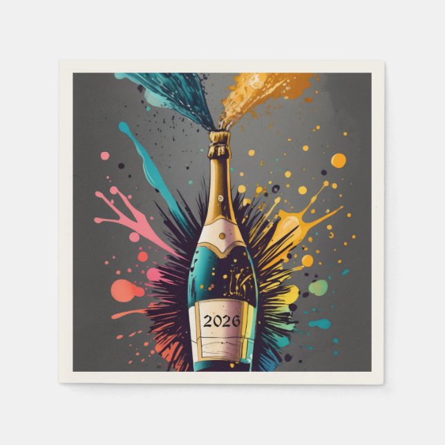 Serviette En Papier Celebrate NYE  (Devant)