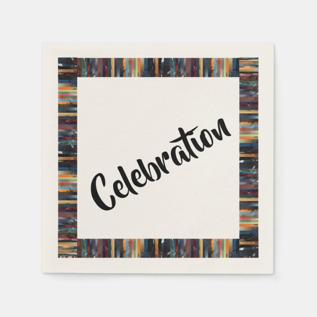 Serviette En Papier Célébration (Devant)