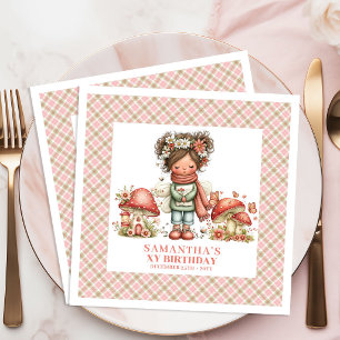 Serviette En Papier Célébration d'anniversaire Fée de la Forêt Enchant