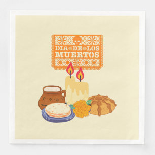Serviette En Papier Célébration de Dia De Los Muertos
