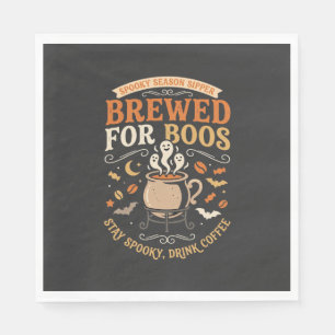 Serviette En Papier Célébration de fantômes de café d'Halloween
