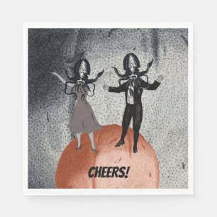 Serviette En Papier Célébration de la danse Alien