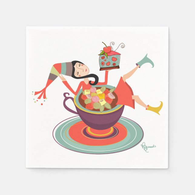 Serviette En Papier Célébration de la vie (Devant)