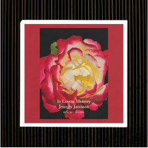 Célébration de la vie Élégante Rose rouge et or Fl