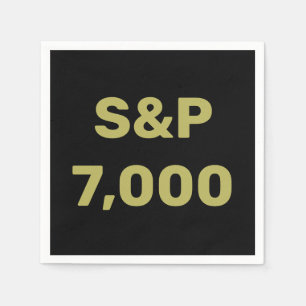 Serviette En Papier Célébration de l'indice de Stock de niveau S&P 7 0