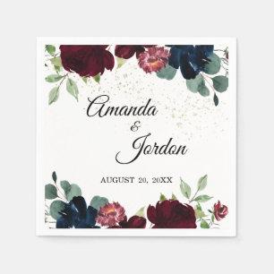 Serviette En Papier Célébration d'été Cocktail Mariage Napkin