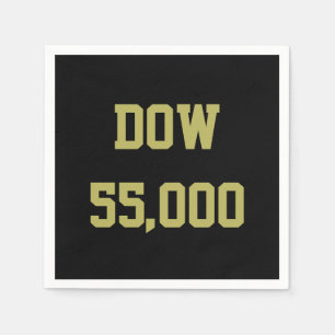 Serviette En Papier Célébration du Dow 55 000 du marché boursier