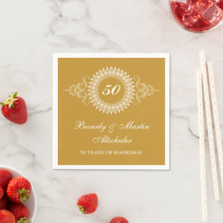 Serviette En Papier Célébration du Médaillon d'or