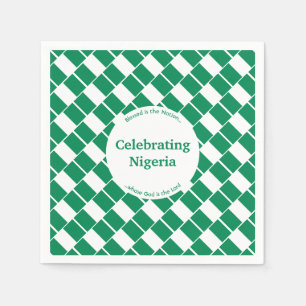 Serviette En Papier CÉLÉBRATION DU NIGERIA Papier du drapeau nigérian