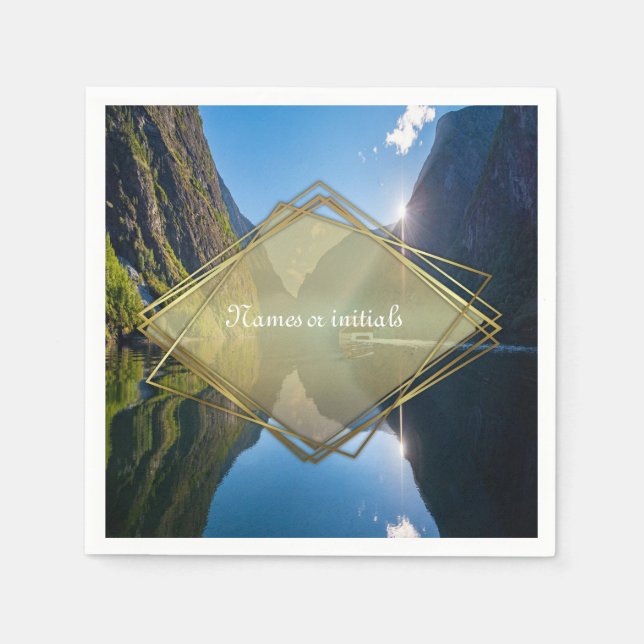 Serviette En Papier Célébrations norvégiennes (Devant)