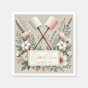 Serviette En Papier Célébrer S'more Rustic Camp Bride Party