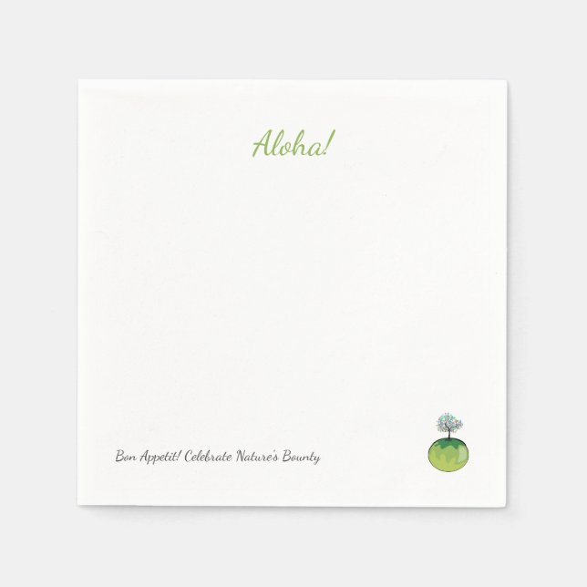 Serviette En Papier Célébrons la générosité de la nature (Devant)