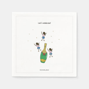 Serviette En Papier Célébrons Papier Napkin