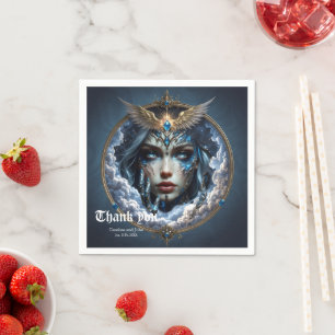 Serviette En Papier Célestia – Gardienne du Ciel Infini.