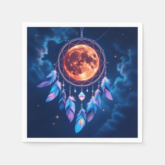 Serviette En Papier Celestial Eclipse Dreamcatcher (Devant)
