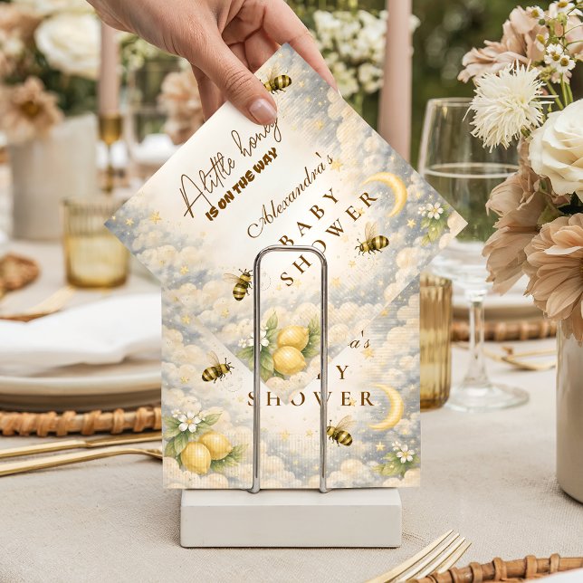 Serviette En Papier Celestial Honey Bee Baby Shower (Créateur téléchargé)