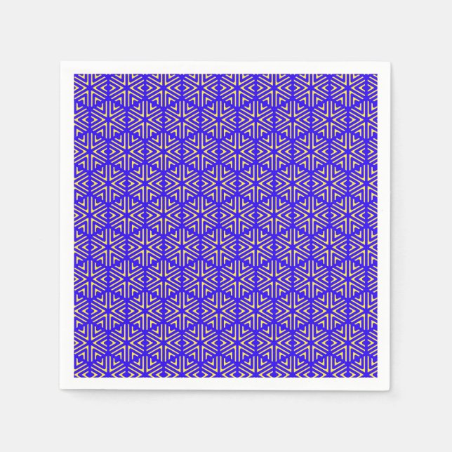 Serviette En Papier Cellules bleues (Devant)