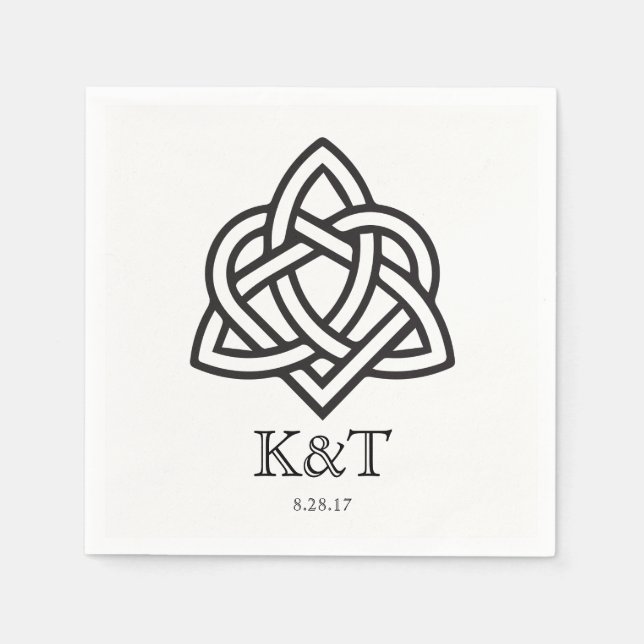 Serviette En Papier Celtic - Serviettes de cocktail personnalisées (Devant)