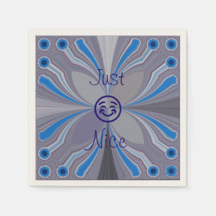 Serviette En Papier Cendres Gris Bleu Cyan Juste Nice Naples