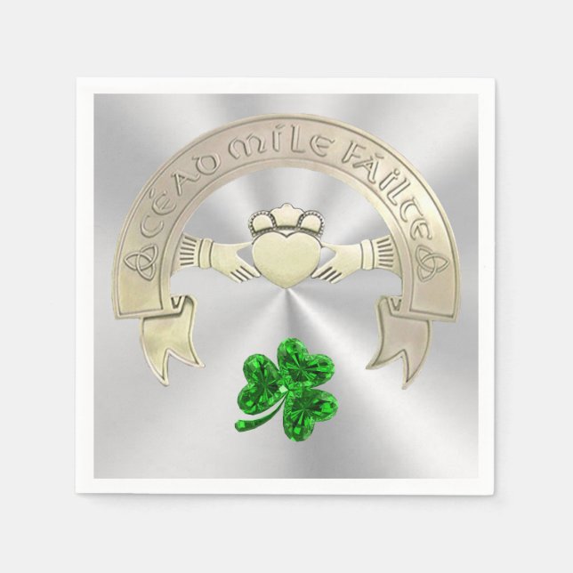 Serviette En Papier Cent Mille Salutations (Devant)