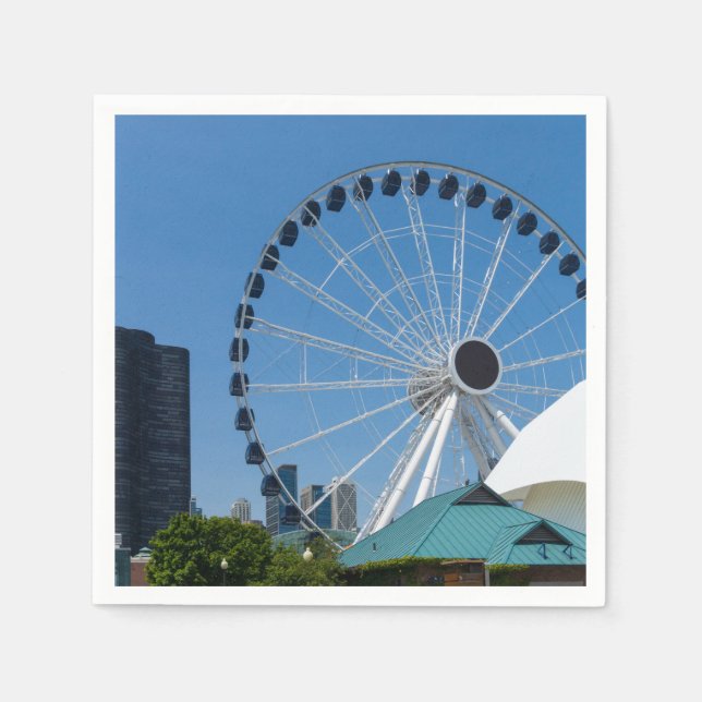 Serviette En Papier Centennial Ferris Wheel (Devant)