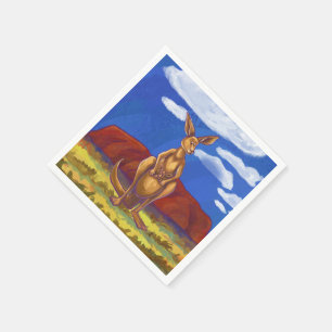 Serviette En Papier Centre du parti Kangaroo