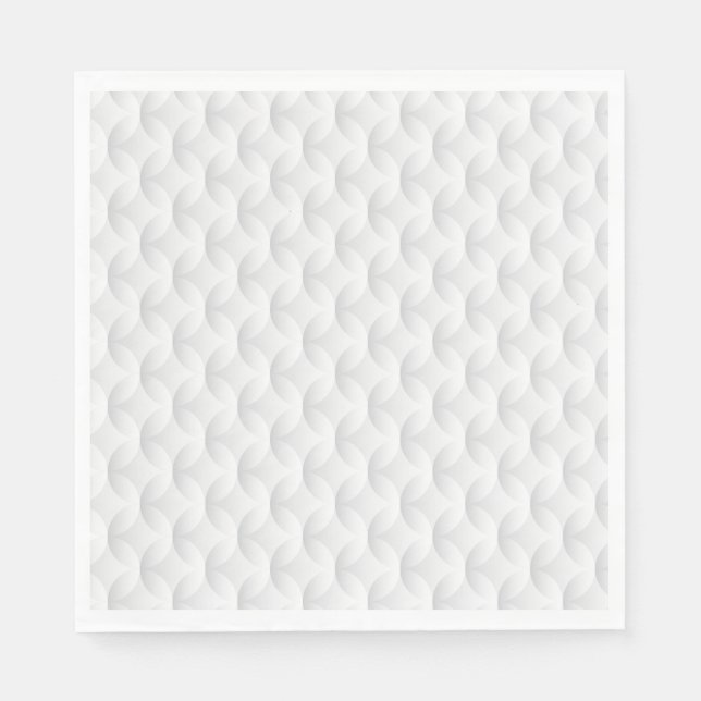 Serviette En Papier Cercle blanc en relief (Devant)