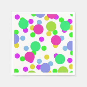Serviette En Papier Cercles abstraits sans couture amusant confetti po