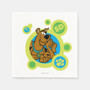 Serviette En Papier Cercles Scooby-Doo SD Badge