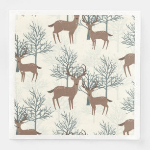 Serviette En Papier Cerf de forêt