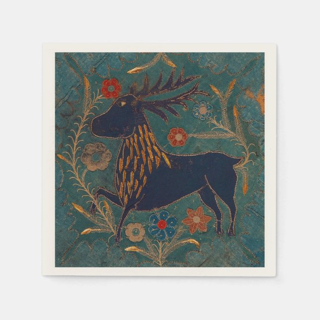 Serviette En Papier Cerf scandinave (Devant)