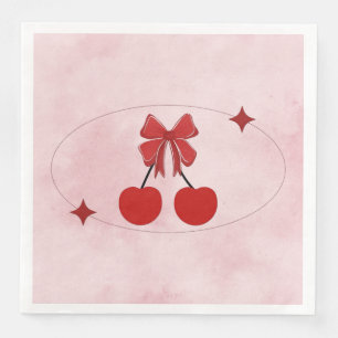 Serviette En Papier Cerise