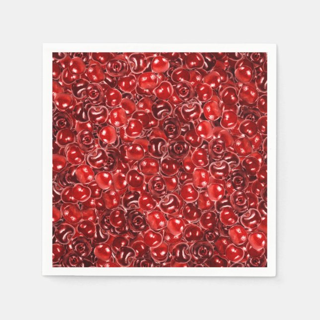 Serviette En Papier Cerises sucrées (Devant)