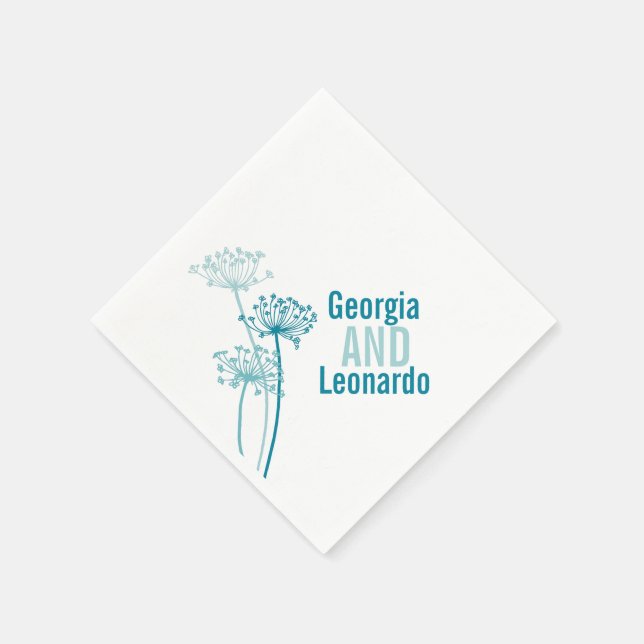 Serviette En Papier cervil mariage / persil vaches poivron papier turq (Coin)