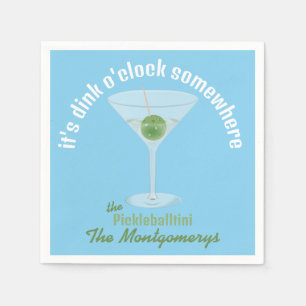 Serviette En Papier C'est Dink O'Clock quelque part Pickle Martini - B