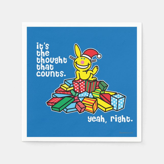 Serviette En Papier C'est la pensée qui compte (Devant)