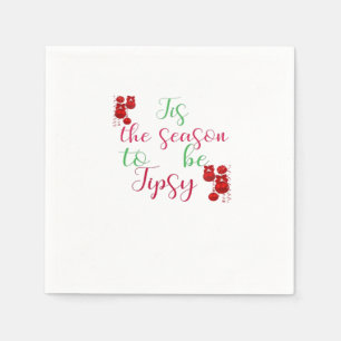 Serviette En Papier C'Est La Saison De Noël Tipsy