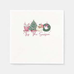 Serviette En Papier C'est la saison Joyeux Noël Mignon Xmas Café Ch