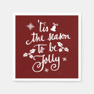 Serviette En Papier c'est la saison pour être joyeux