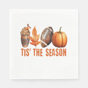 Serviette En Papier C'Est La Saison Thanksgiving Citrouille