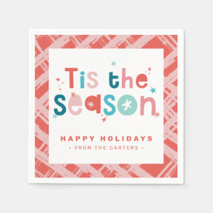 Serviette En Papier C'EST LA SAISON VACANCES TRAITES fun bold rouge vi