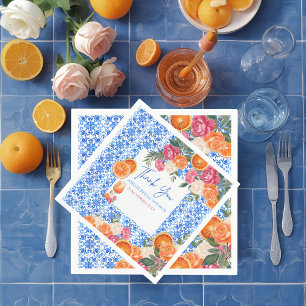 Serviette En Papier C'est l'amour carrelage méditerranéen bleu douche